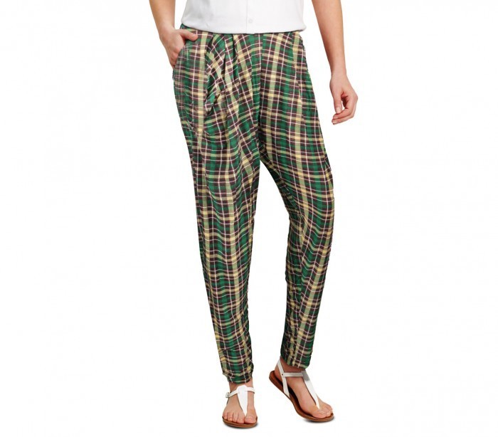 TG08-13 Pack de 3 pantalons sarouel pour femmes ass. STYLE carcan à carreaux