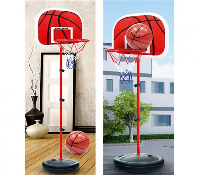 400067 Playset de basket-ball enfants avec panier réglable en hauteur et ballon