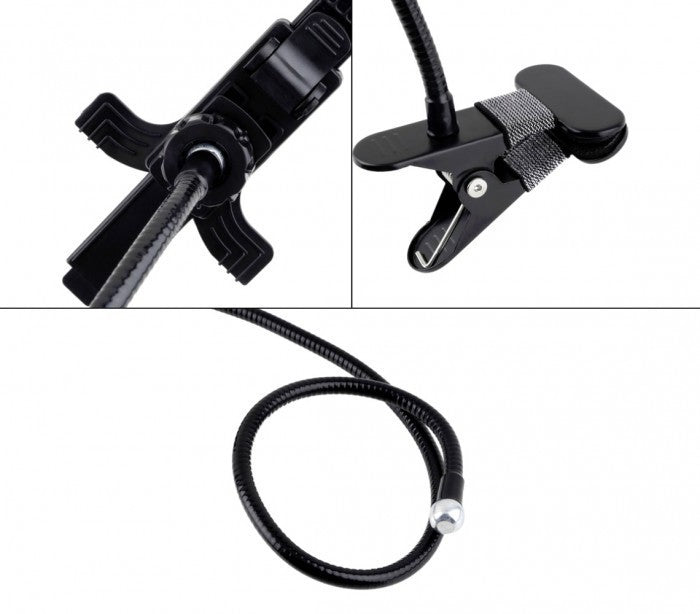 410108 Support universel métallique flexible pour tablette avec pince