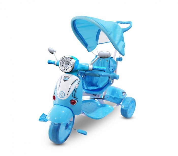 Tricycle poussette à pédales LT854 pour enfants SPECIAL avec capot