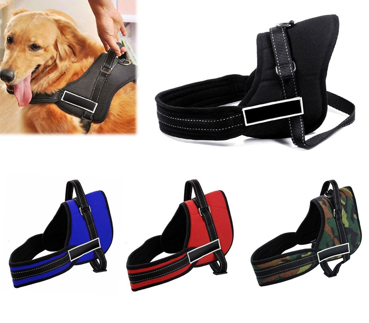 Harnais de chien rembourré réglable pour l'éducation de la formation