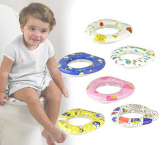 115868 Réducteur de toilettes enfants BABY WC SOFT rembourré et lavable 30x30 cm