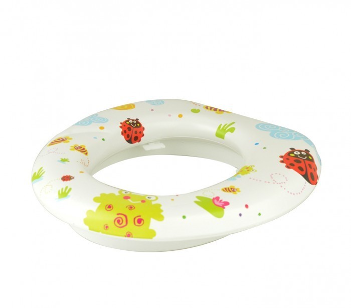 115868 Réducteur de toilettes enfants BABY WC SOFT rembourré et lavable 30x30 cm