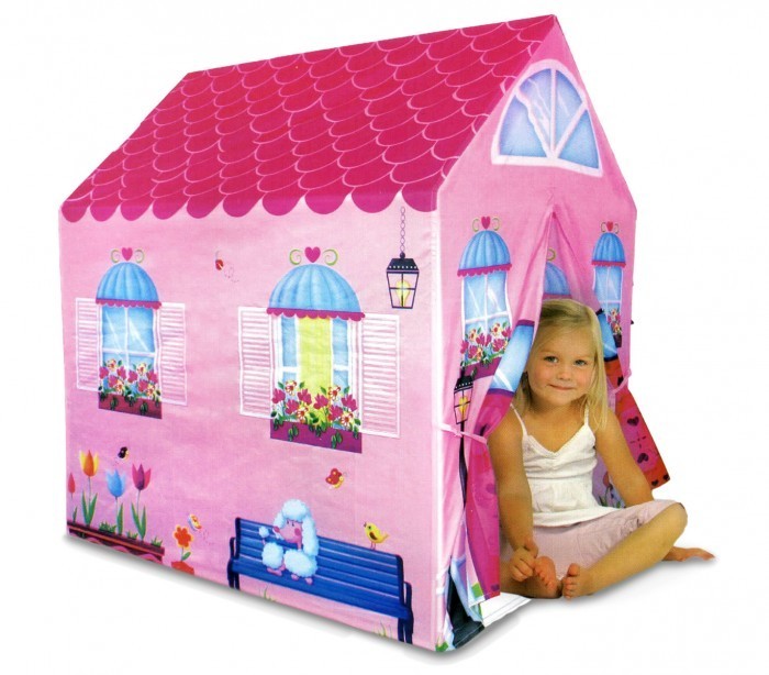 167117 Tente de jeu Maisonnette pour les filles 102x72x95 cm facile à assembler