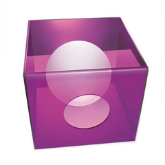 Table - Lampe design - Carré acrylique lucide