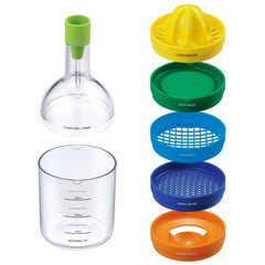 Ustensiles de cuisine - Bouteille multifonctions - Design - 8 accessoires
