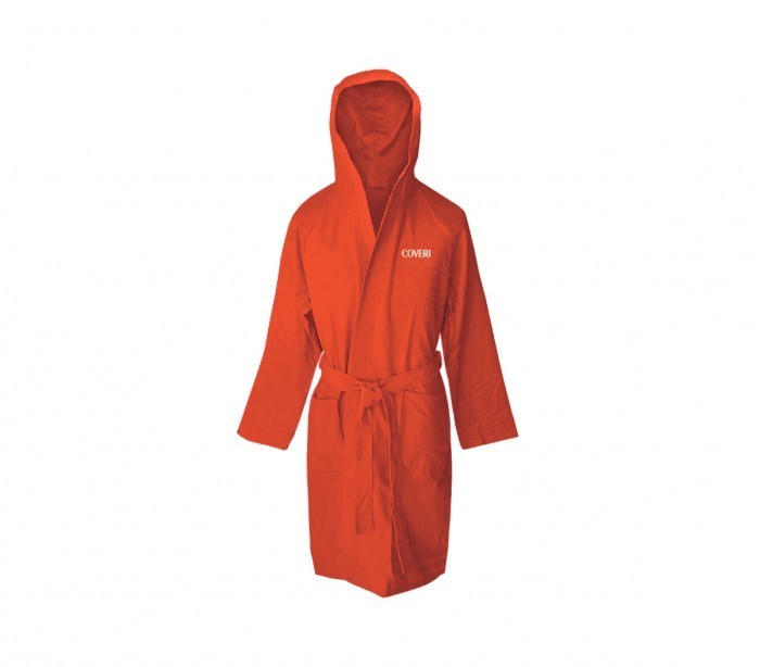 Peignoir en microfibres brodé COVERI World séchage rapide unisexe voyage 