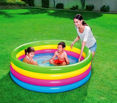 51117 - Piscine gonflable - arc en ciel - Bestway 4 anneaux 157 x 46 cm