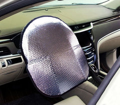 055878 Couvre-volant pare-soleil en aluminium pour la voiture 49 x 44.5 cm