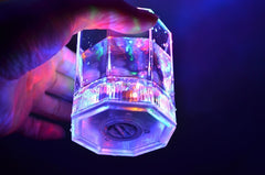 Set de 4 Verres à cocktail en plastique avec LED de couleurs batterie 177 ml 