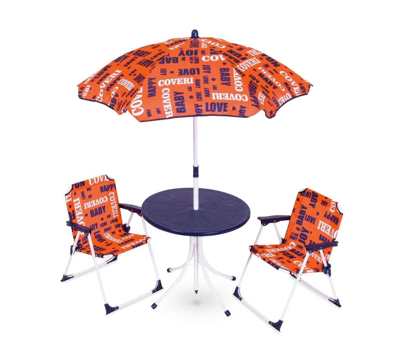 3177110 Ensemble de patio pour enfant avec table chaises et parasol COVERI BABY