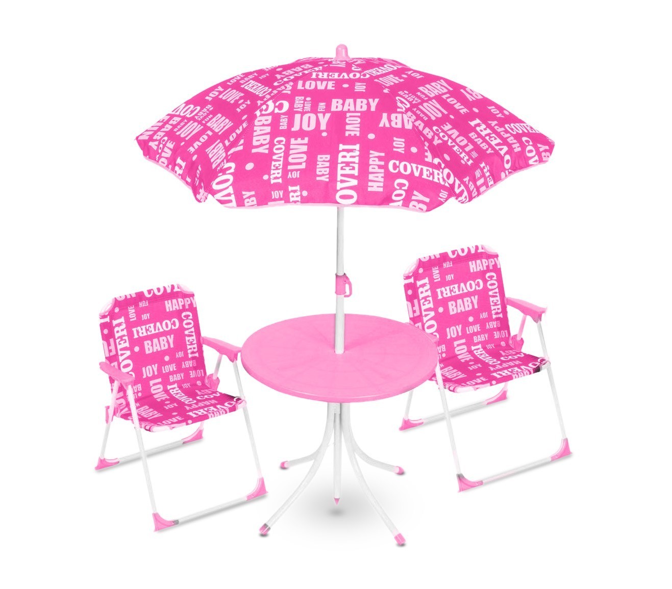 3177110 Ensemble de patio pour enfant avec table chaises et parasol COVERI BABY