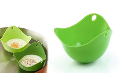 Set de 2 pocheuses à œufs en silicone 8 cm pour cuisson saine sans huile