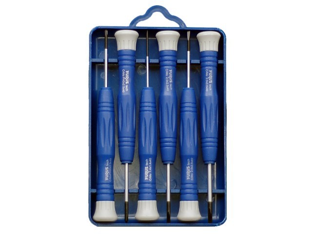 Coffret de 6 tournevis de précision cruciformes pour réparation des appareils 