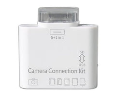 Kit connecteur 5 en 1 connexion caméra Apple IPAD 1 2 3 lecteur carte micro SD