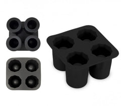 4218 Moule en silicone 4 verres de glace shooters 10 x 10 x 5,5 cm