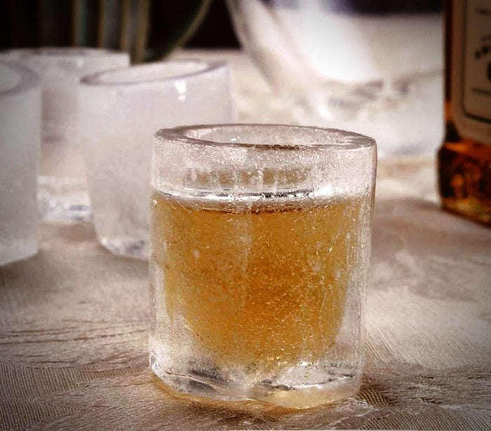 4218 Moule en silicone 4 verres de glace shooters 10 x 10 x 5,5 cm
