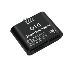 Kit connecteur 5 en 1 lecteur cartes mémoire USB micro USB LIGHTNING Smartphone