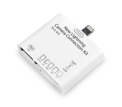Kit connecteur 5 en 1 lecteur de cartes mémoire et USB LIGHTNING pour Smartphone