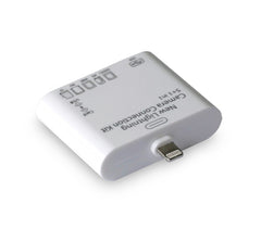 Kit connecteur 5 en 1 lecteur de cartes mémoire et USB LIGHTNING pour Smartphone