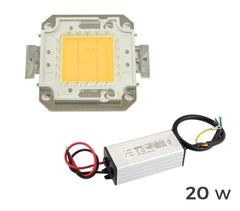 Kit de plaques led et driver dimmable led lumière chaude de 10-20-30-50-100 watt