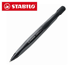 Lot de 10 stylos à bille rétractable STABILO modèle COM4ball en bleu ou noir 