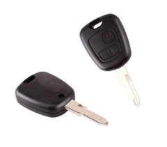 Coque de clé verrouillage télécommande 2 boutons à distance pour Citroen Peugeot