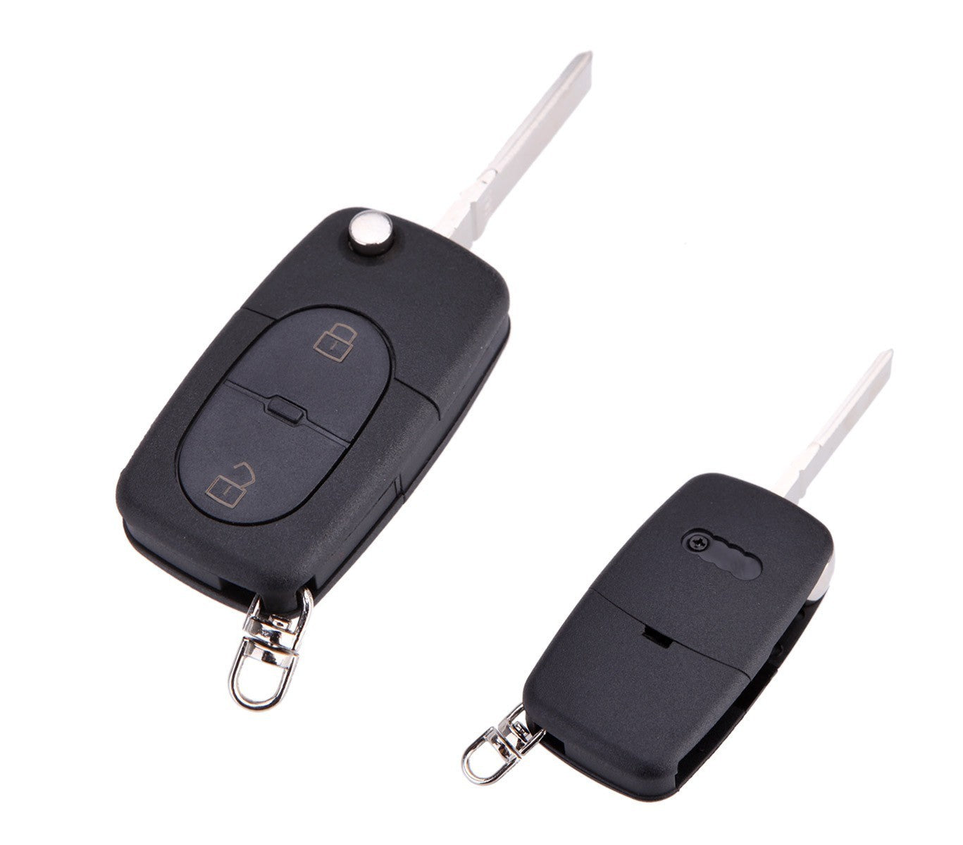Coque de clé verrouillage télécommande 2 boutons à distance pour voiture Audi A2