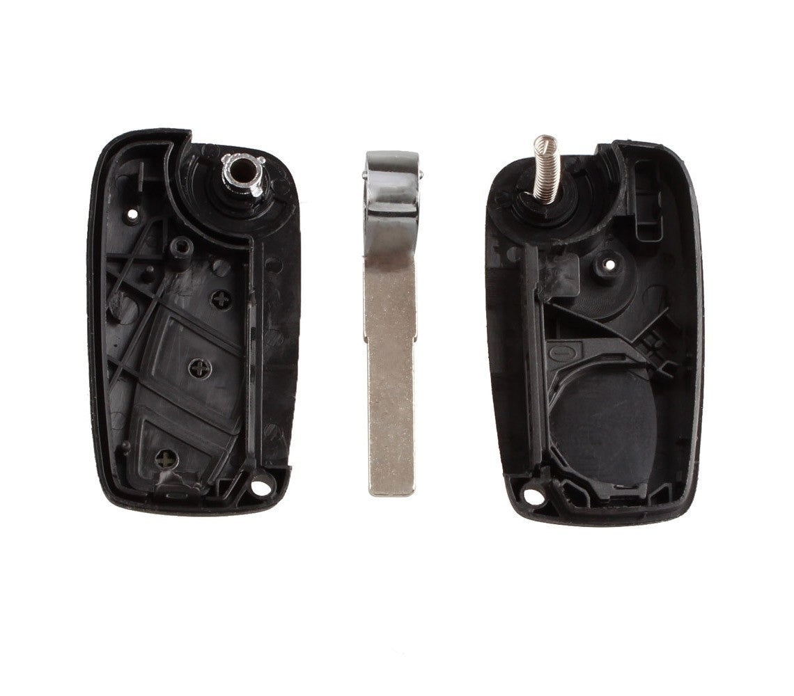 Coque de clé de verrouillage télécommande 2 boutons à distance pour voiture Fiat