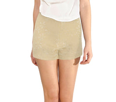 F9330 Short pour femme modèle Denise brodé tissu élastique en plusieurs couleurs