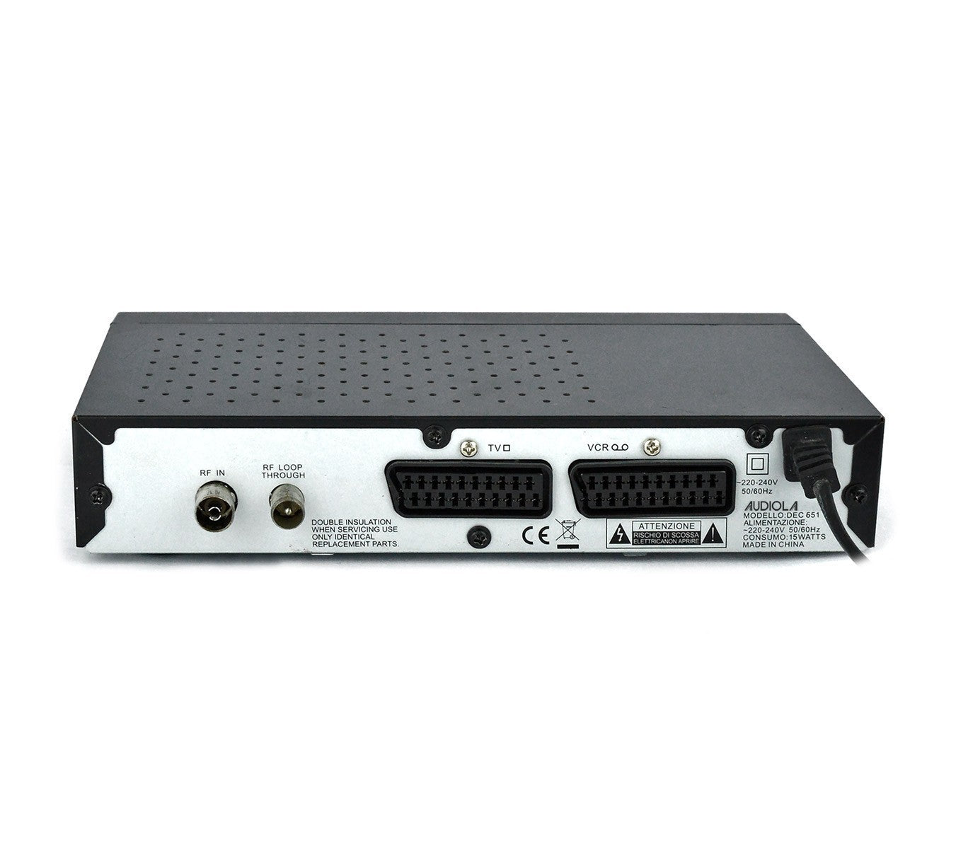 DEC 651 Décodeur DVB-T numérique terrestre à double prise péritel USB Audiola