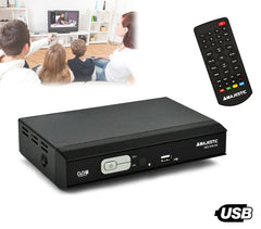 DEC 548 USB Décodeur numérique terrestre double prise péritel USB Majestic