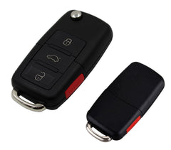 Coque de clé verrouillage télécommande 4 boutons à distance pour VOLKSWAGEN GOLF