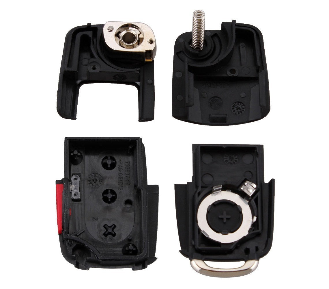 Coque de clé verrouillage télécommande 4 boutons à distance pour VOLKSWAGEN GOLF