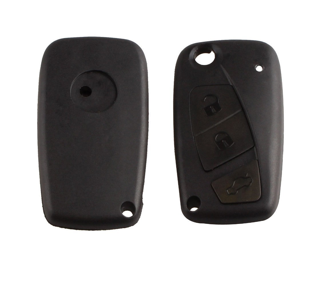 Coque de clé de verrouillage télécommande 3 boutons à distance pour voiture Fiat