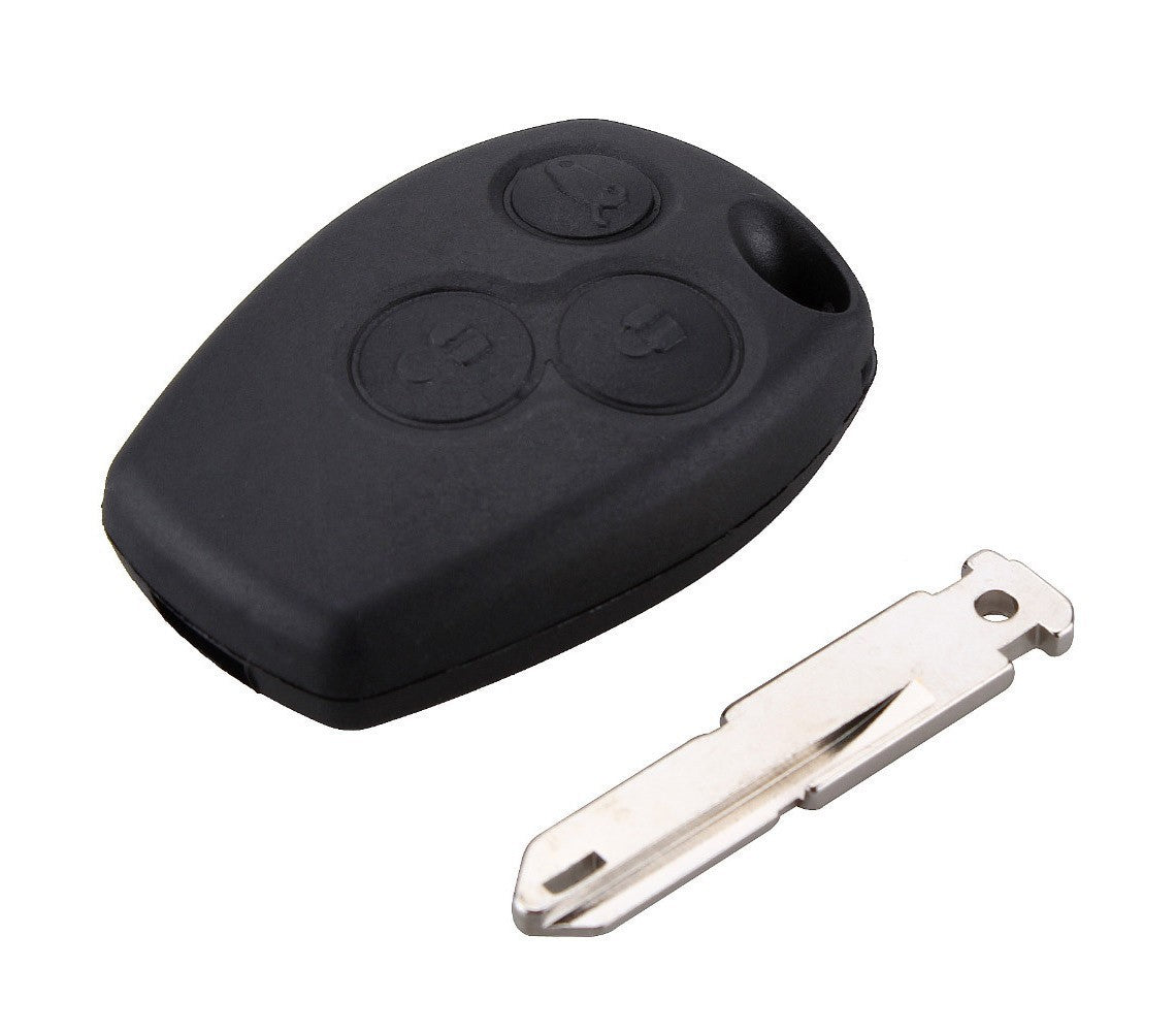 Coque de clé verrouillage télécommande 3 boutons à distance pour voiture Renault