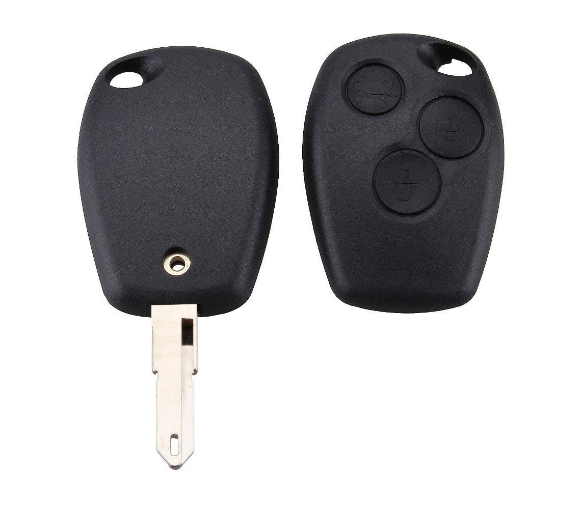 Coque de clé verrouillage télécommande 3 boutons à distance pour voiture Renault
