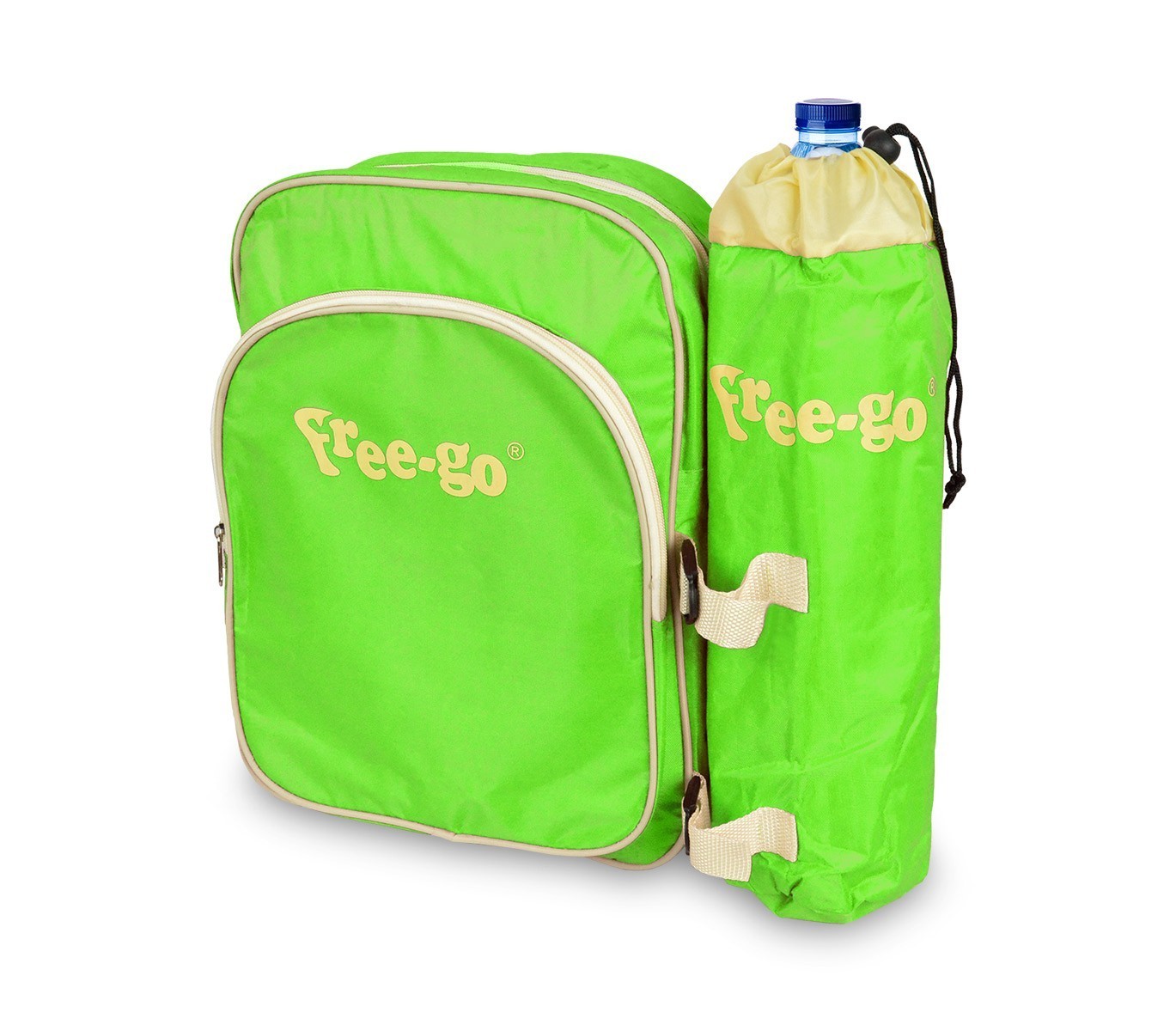 2502T Sac à dos isotherme Free-go avec support pour bouteille et poche frontale