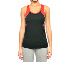 KZ-310 Débardeur sport femme décolleté olympic et détails fluo