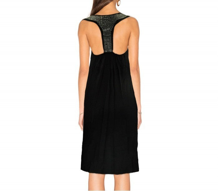 Robe femme modèle LEA avec strass au col taille unique by MWS AHEAD 