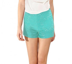 F9330 Short pour femme modèle Denise brodé tissu élastique en plusieurs couleurs