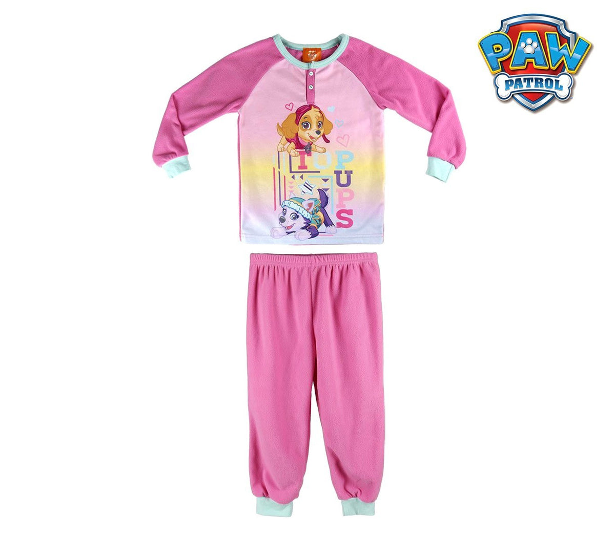 22-2309 Pyjama enfant imprimé Paw Patrol Skye en polaire chaude de 3 à 6 ans