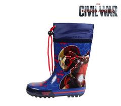 2300002078 Bottes de pluie galoches pour enfant Captain America tailles 28 à 33