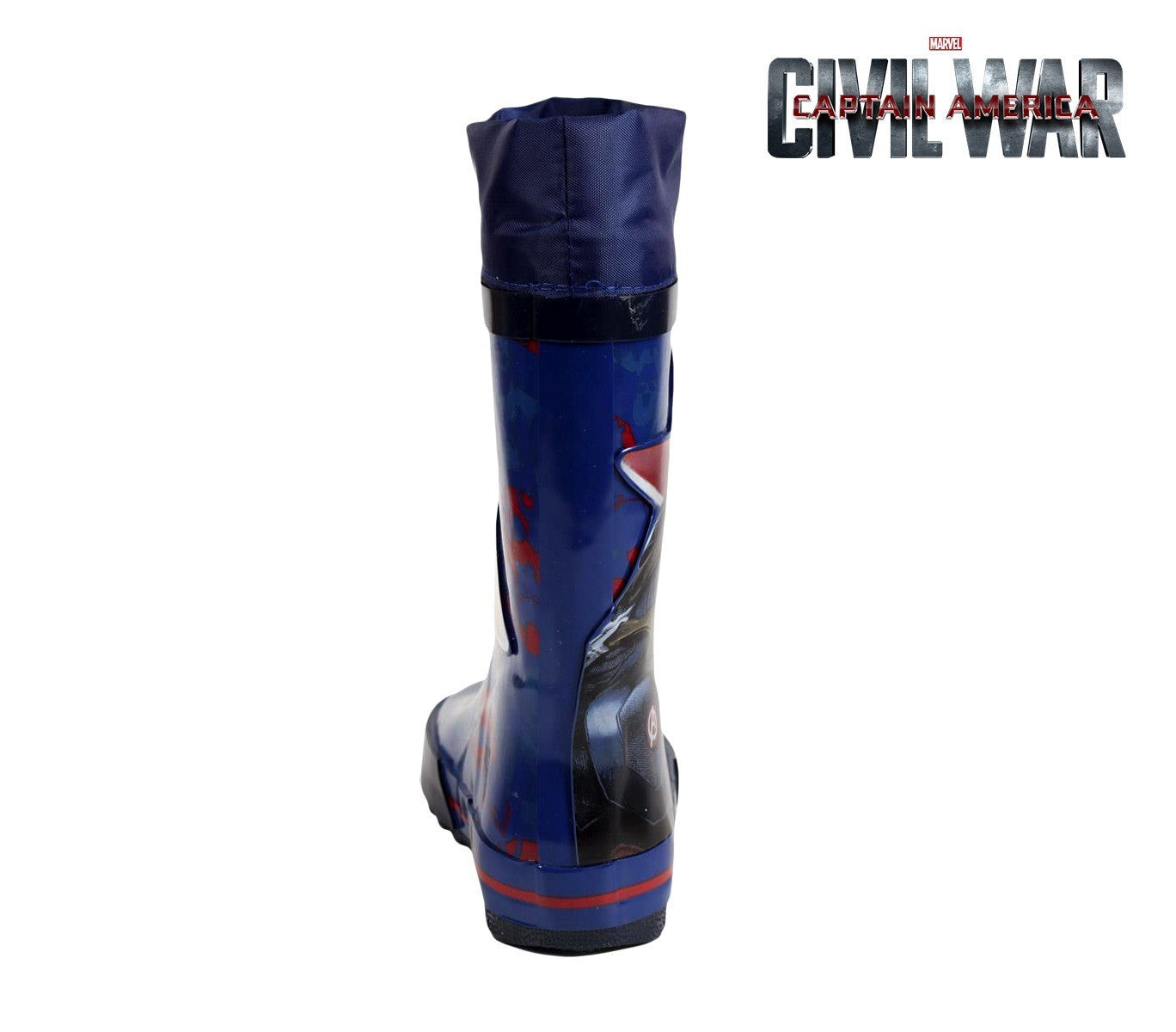 2300002078 Bottes de pluie galoches pour enfant Captain America tailles 28 à 33