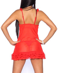 Nuisette transparente mod string ANTEA avec des sangles réglables