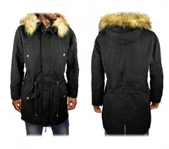 D-201 Parka à capuche Z-DESIGN pour homme mod. WINTER COOL avec fausse fourrure