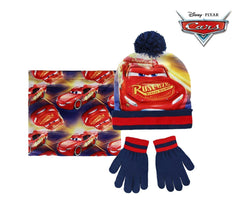 2200002545 Set d'hiver 3 pièces pour enfant CARS écharpe bonnet et gants
