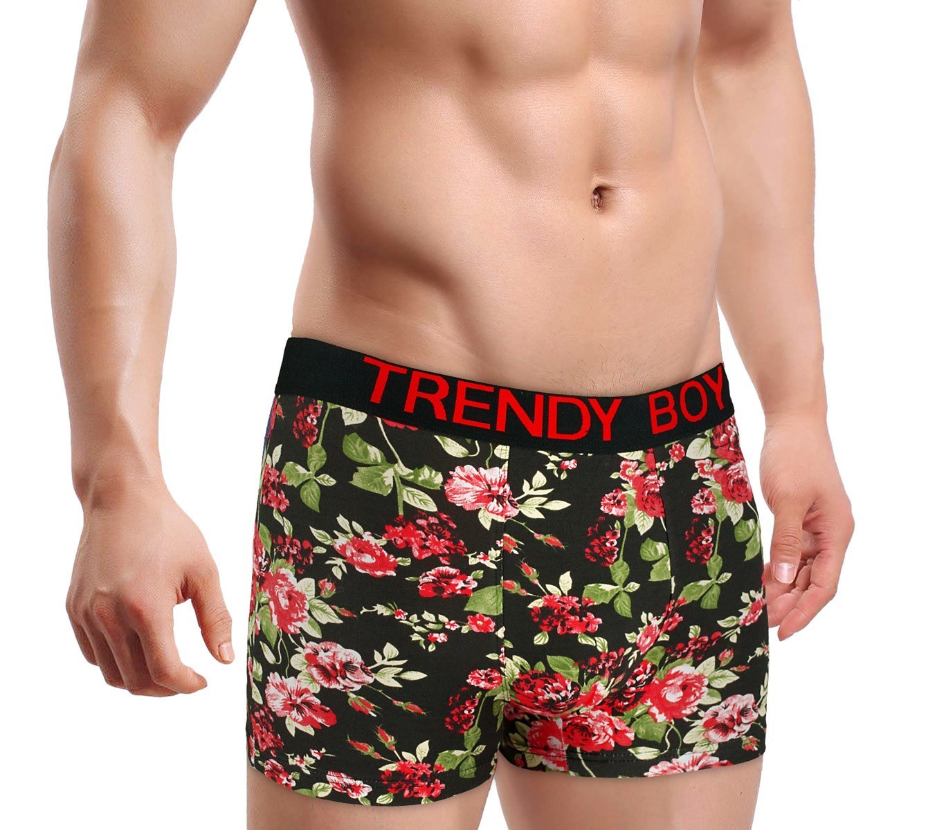 5839 Boxer pour homme modèle EXPLOSIVE FLOWER en 4 couleurs tailles de M au XXXL