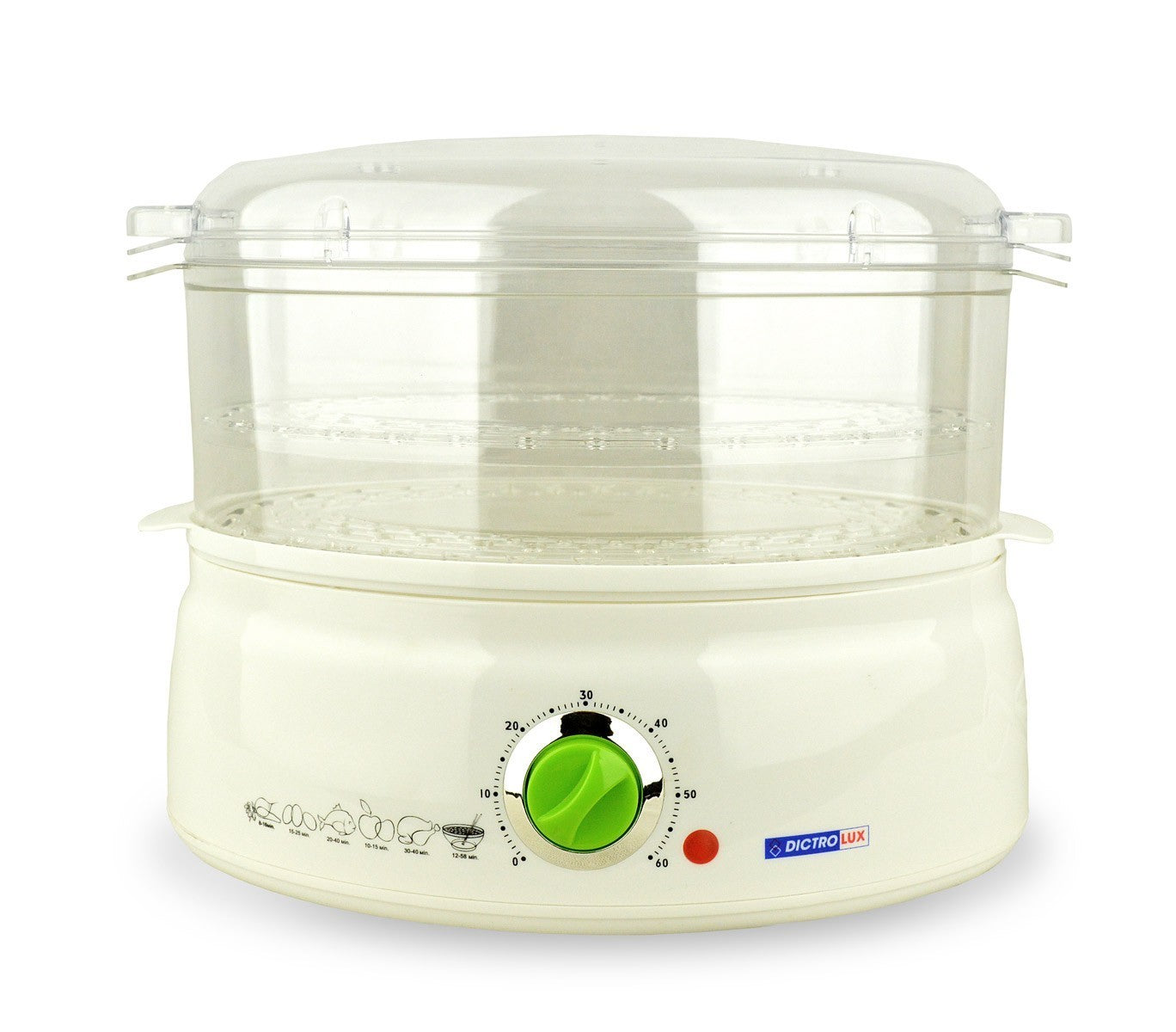 892100 Cuiseur vapeur 2 paniers DICTROLUX capacité 5,5 litres 600 W