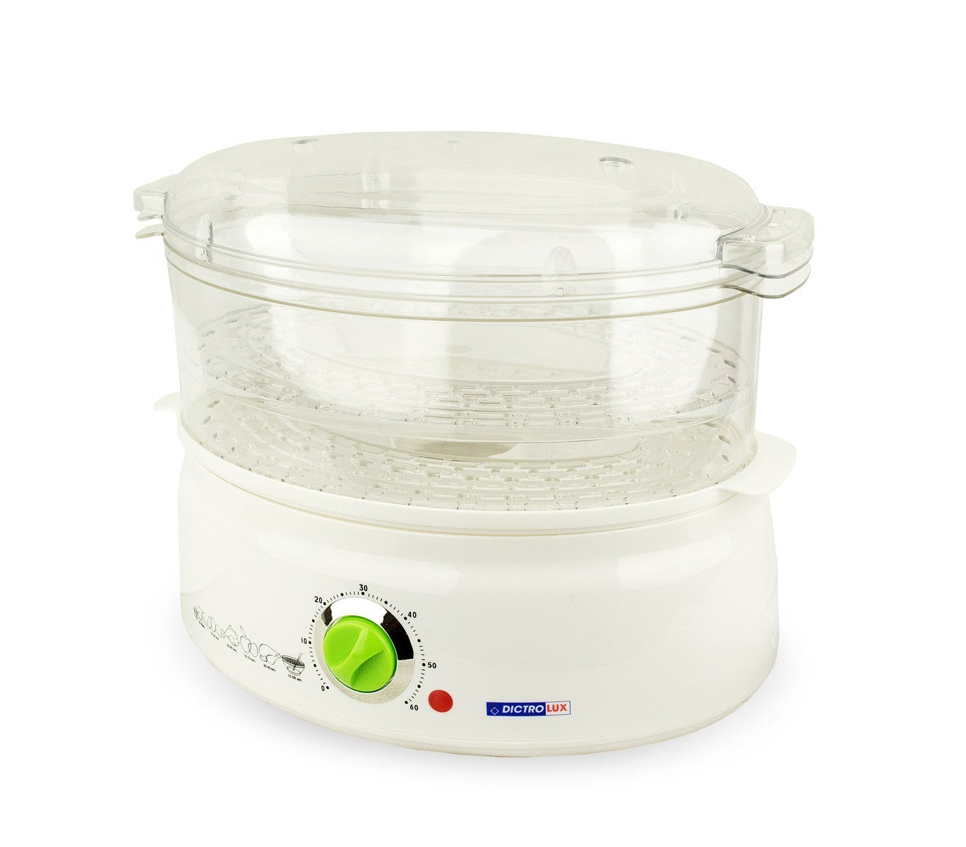 892100 Cuiseur vapeur 2 paniers DICTROLUX capacité 5,5 litres 600 W